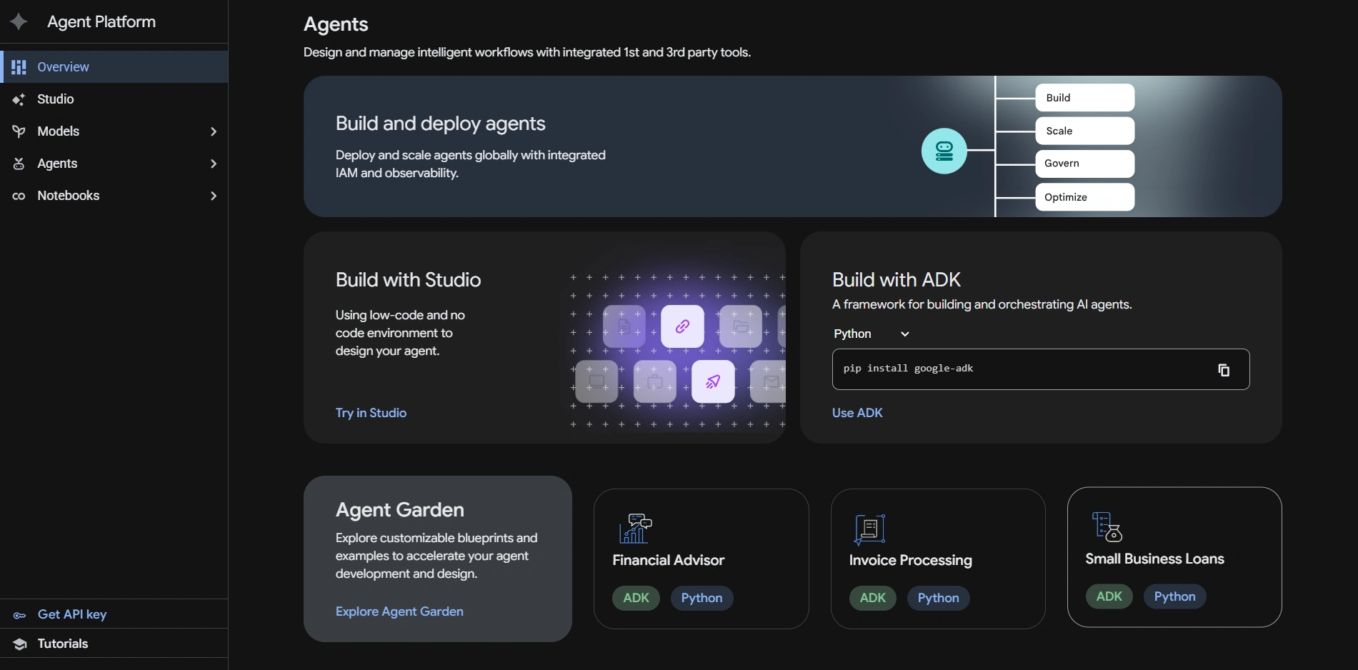 Screenshot of Google Enterprise Agent Platform